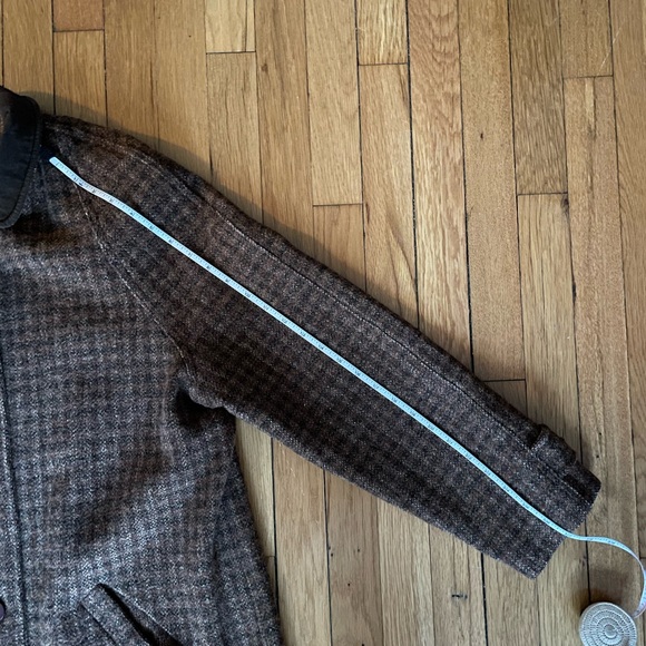LL Bean vintage wool long tweed overcoat - Picture 7 of 13